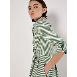 Apricot Minikleid gestreift Grün 36