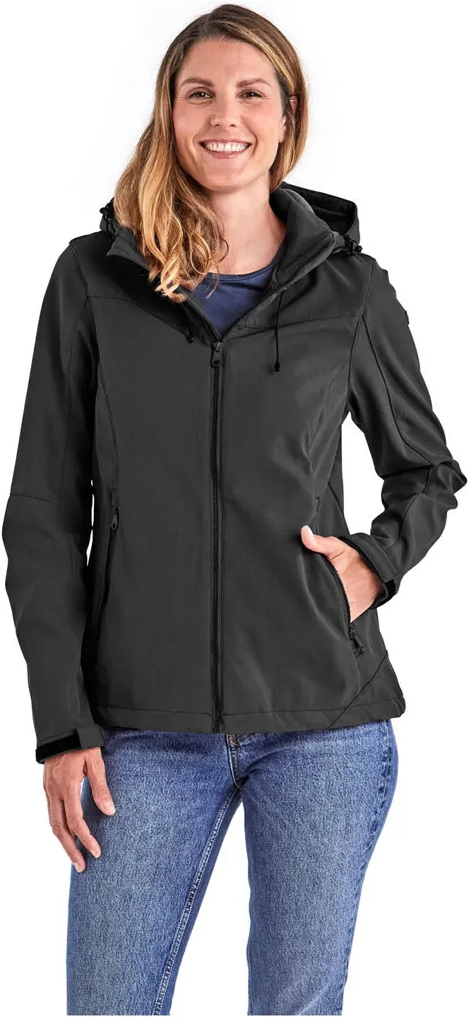 Softshelljacke KILLTEC "Damen Softshelljacke", Damen, Gr. 48, schwarz, 100% Polyester, sportlich, Jacken