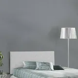 Talamo Italia Bettkopfteil Cleo, Kopfteil aus Kunstleder an der Wand, 100% Made in Italy, geeignet für ein Queen-Size-Bett, Cm 130x60, Weiß - Weiß