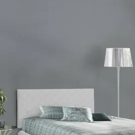 Talamo Italia Bettkopfteil Cleo, Kopfteil aus Kunstleder an der Wand, 100% Made in Italy, geeignet für ein Queen-Size-Bett, Cm 130x60, Weiß - Weiß