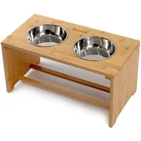 LIONTO erhöhter Hundenapf Futterstation für Hunde 50x26x26cm