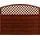 Andrewex Sichtschutzzaun Element BK 180 x 120 cm braun