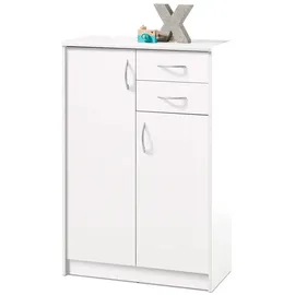 Die Möbelfundgrube Kommode 74 x 112 x 35 cm Weiß
