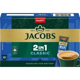 Jacobs 2in1 Classic Instant-Kaffee 12 x 10 Sticks 124 g