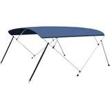 vidaXL 4-Bow Bimini Top Marineblau 243x(230-244)x137 cm