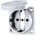 Mennekes Einbausteckdose 16 A IP54 Grau