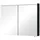 mai & mai Spiegelschrank-03 90 cm grau mit Beleuchtung