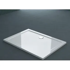 doporro Eckdusche mit Schiebetür rechts 80 x 100 cm silber Sicherheitsglas D648360641500