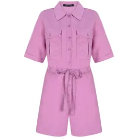 Freshlions Jumpsuit "Livia", Damen, Gr. S, EURO-Größen, pink, 100% Leinen, kurz, ohne Ausschnitt, Overalls Jumpsuit, mit atmungsaktiver Eigenschaft