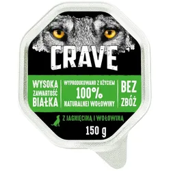 CRAVE Hundekuchen in der Schale mit Lamm- und Rindfleisch 150 g