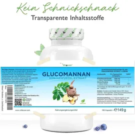 Vit4ever Glucomannan aus der Konjak Wurzel mit Chrom Kapseln 240 St.