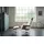 KAWOLA Relaxsessel TOSAR Velvet 83 x 110 x 83 cm cremeweiß mit Hocker