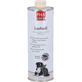 PetVet GmbH PHA Lachsöl für Hunde Katzen und Pferde
