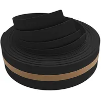 zaun|zu® Sichtschutzstreifen 255 x 4,7 cm Schwarz Kunststoff 2 St.