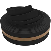 zaun|zu® Sichtschutzstreifen 255 x 4,7 cm Schwarz Kunststoff 2 St.