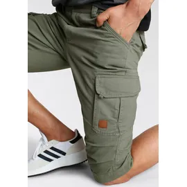 Bruno Banani Bermudas schmale Passform, gerade Beinform, mit Cargotaschen grün 32