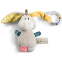 NICI 42080 My First Kuscheltier Esel Muli mit Ringrassel,