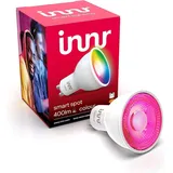 innr GU10 Zigbee Smart Lampe, funktioniert mit Alexa und Hue* (Bridge erforderlich), White & Color, 16 Millionen Farben, LED Spot Dimmbar, Smart Home Lampe, 1 Stück