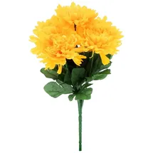 Spetebo Chrysanthemen Strauß künstlich 2er Set - Deko Blumenstrauß mit 7 Stielen - Strauß Kunst Päonie Dekorpflanze Kunstblumen Blumen Bouquet künstlich