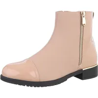 Ital-Design Stiefelette in Beige | Gr.: 36