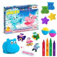 INKEE Badespaß Adventskalender Kinder - Weihnachtskalender mit Badekugel, Badekosmetik kreativer Spielzeug Kalender für Kinder