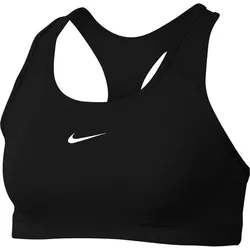 NIKE Damen Sport-BH "Swoosh", BLACK/WHITE, XS