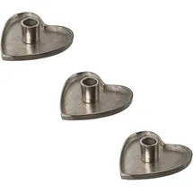 Creativ deco Kerzenhalter in eleganter Herzform 3er Set