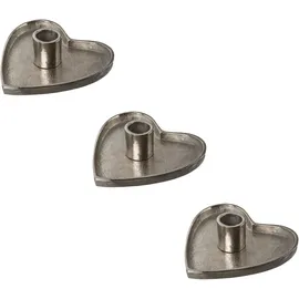 Creativ deco Kerzenhalter in eleganter Herzform 3er Set