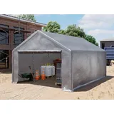 TOOLPORT Lagerzelt 3,00 x 6,00 m grau mit UV-Schutz