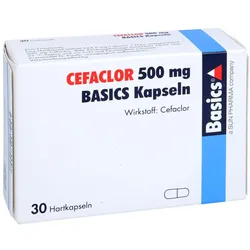 Cefaclor 500 mg BASICS Hartkapseln 30 St