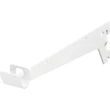 Träger für Kleiderstange 1-reihig 250 mm weiß