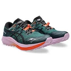 Trailrunningschuh ASICS "Fuji Lite 5", Gr. 39, rainy lake, schwarz, Textil, Synthetik, sportlich, Schuhe, Trailrunningschuh