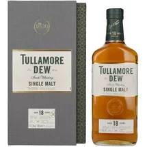 TULLAMORE D.E.W. 18 Years Old Single Malt Irish 41,3% vol 0,7 l Geschenkbox