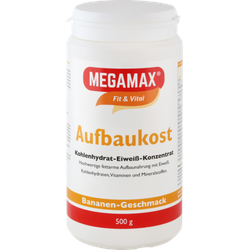 Megamax Aufbaukost Banane Pulver 500 g