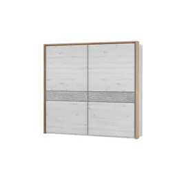 Sconto Kleiderschrank Birmingham 250 x 230 x 23 cm Holzfarben