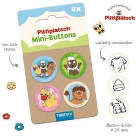 Trötsch Verlag Trötsch Unser Sandmännchen Mini-Buttons 4er Set Pitti und Freunde