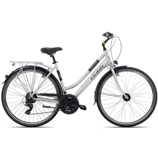 Ciclista Cityrad Ponte Vecchio Trapez, 21 Gang Shimano Tourney 21 Schaltwerk, Kettenschaltung, Damenrad Citybike schwarz/grau schwarz 56 cm