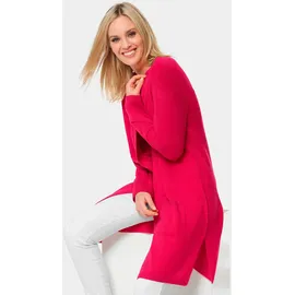 GOLDNER Modische Kaschmir-Longstrickjacke Rosa 21