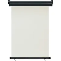 VidaXL Balkon-Seitenmarkise 120 × 250 cm Creme