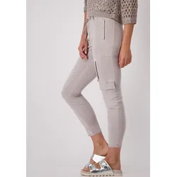 Cargohose, mit Zierreißverschlüssen, Gr. 44 - N-Gr, dark linen, , 73982411-44 N-Gr