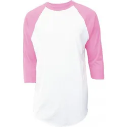 Shirt Baseball - Männer - 3/4 mouw - Roze - S klein