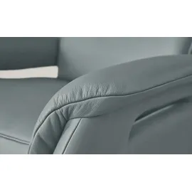 Wohnwert Relaxsessel Mira Leder 0 x 0 x 0 cm Blau mit Relax-Funktion