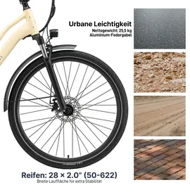 Maxtron Urban 7 2023 20 Zoll RH 45 cm Damen beige/schwarz