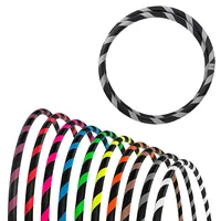 Faltbarer Anfänger Hula Hoop Reifen, Ø90cm, GRAU