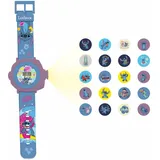 Lexibook Lexibook, Disney Stitch, Verstellbare Projektionsuhr mit digitalem Bildschirm, 20 Bilder von Lilo & Stitch, für Kinder, Blau, DMW050D