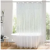 AooHome Duschvorhang 200 x 200 cm transparent