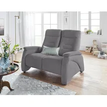 exxpo - sofa fashion "Ascoli, Kinosofa mit hohem Sitzkomfort, bequeme Armlehnen", grau, B:140cm H:106cm T:99cm, NaturLEDER (echtes Rindsleder) in Sitz und Rücken.