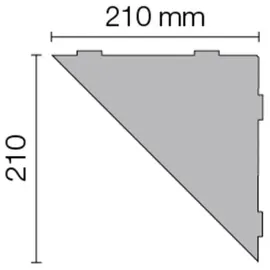 Schlüter Systems Schlüter SHELF-E-S1 Curve 210x210mm Bronze