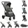 Moni Sommerkinderwagen Grau