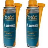 INOX® Öl Anti Smoke Additiv, 2 x 250 ml - Zusatz verringert Rauch- und Rußbildung bei Allen 4-Takt-, Diesel- und gasbetriebenen Motoren